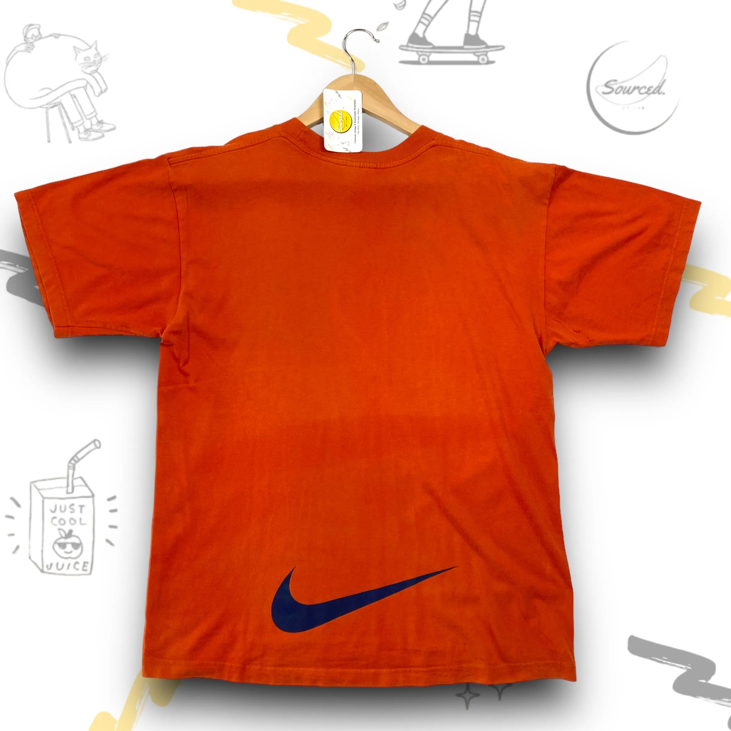 Orange Nike Vintage T Shirt (M)