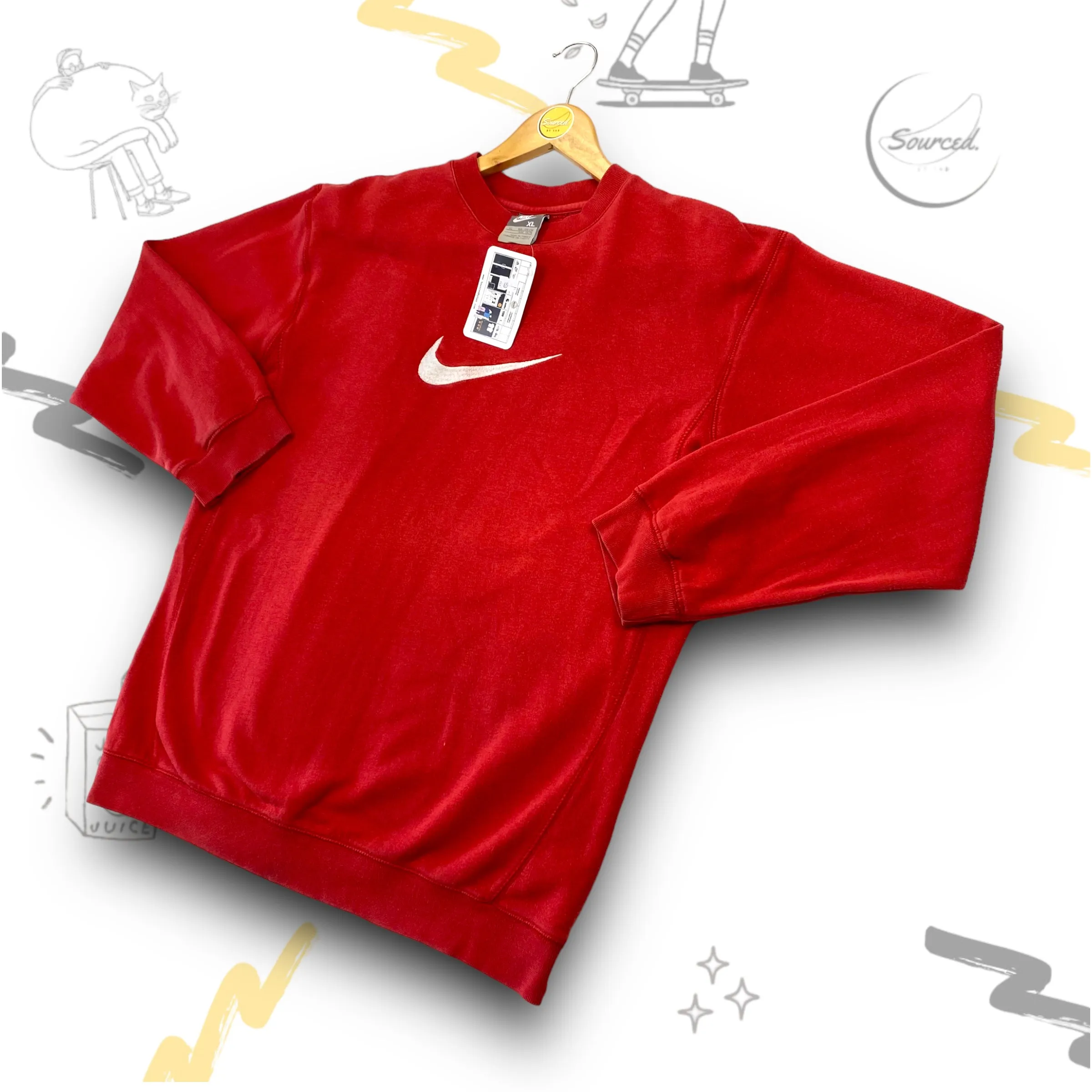 Red Nike Sweatshirt(XL)