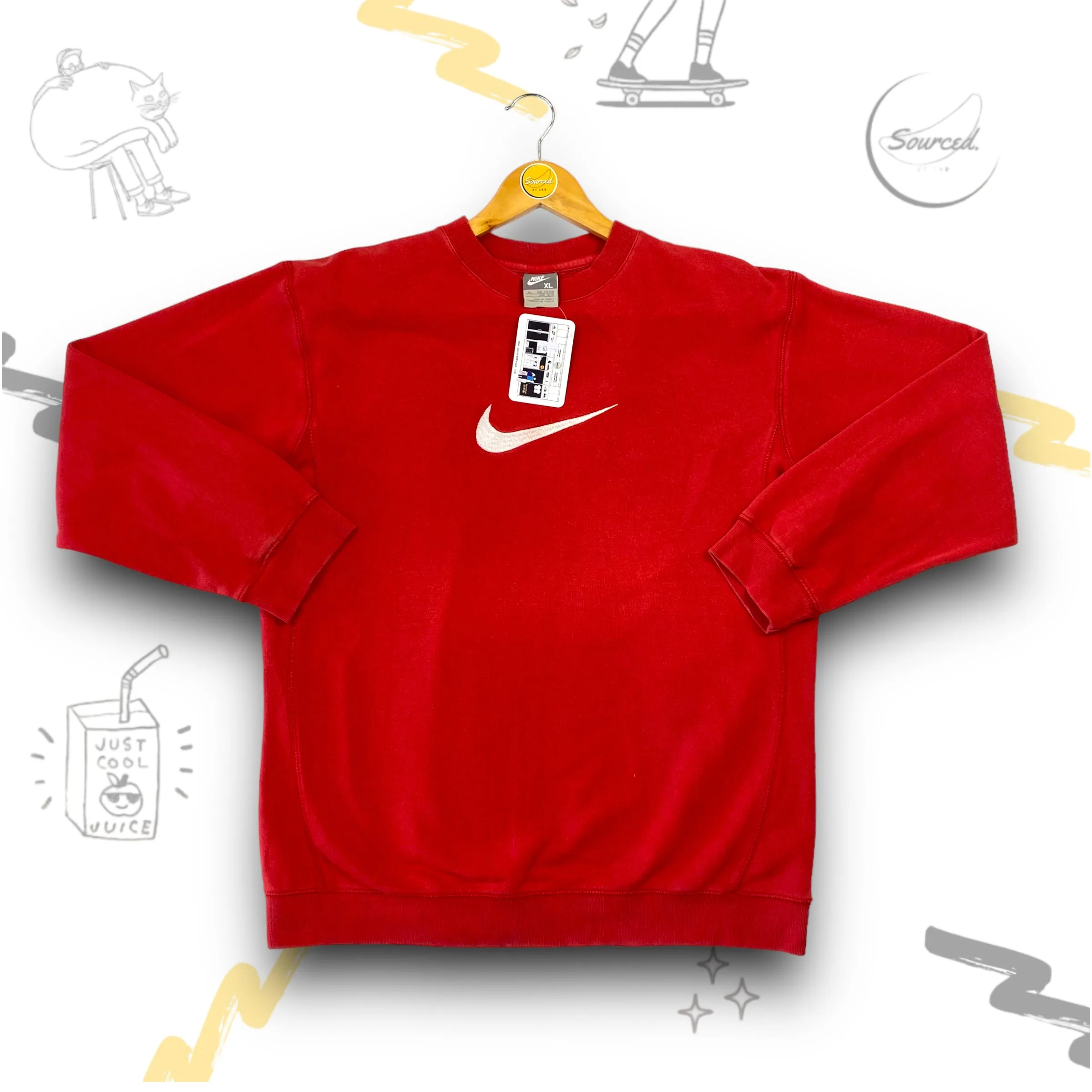 Red Nike Sweatshirt(XL)
