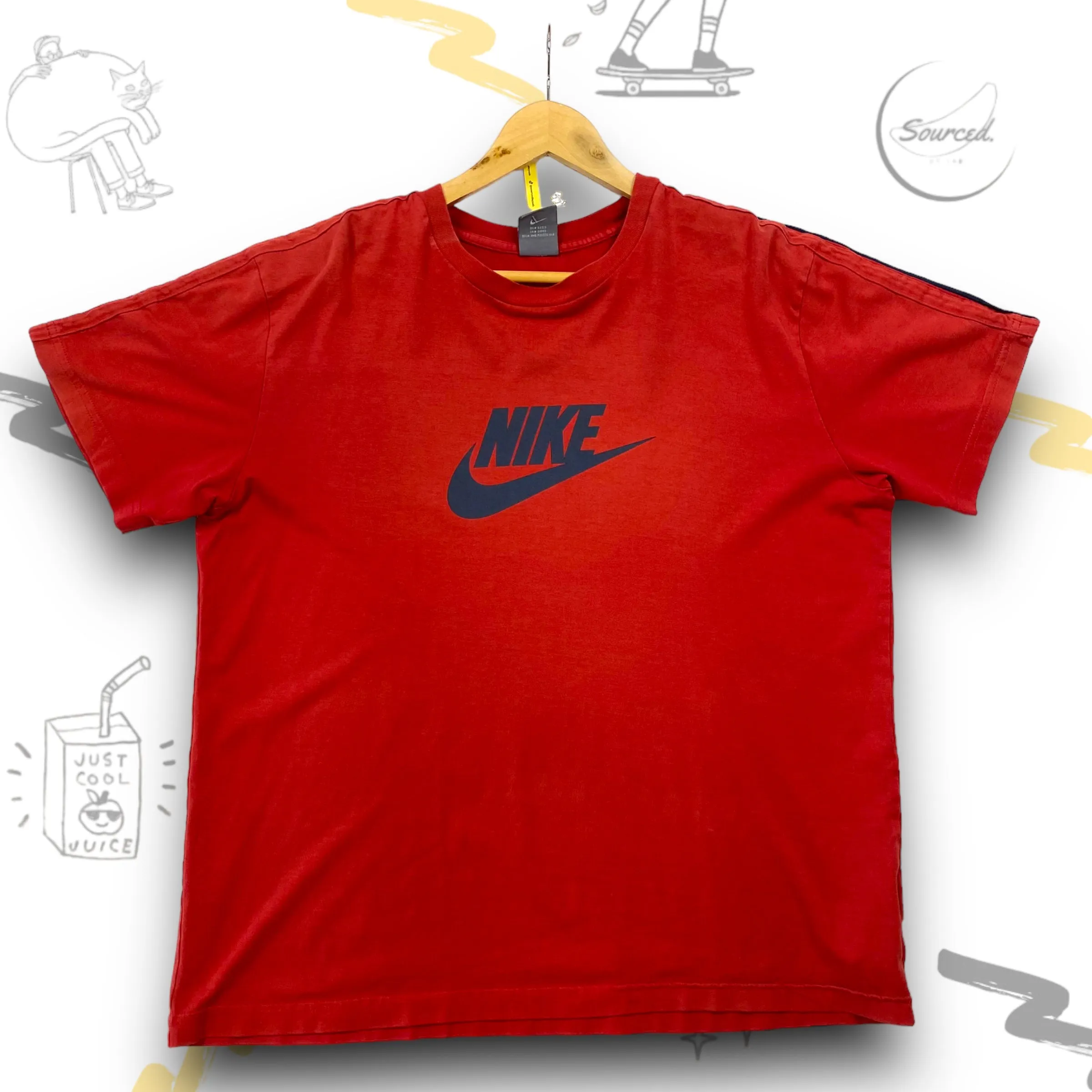 Red Vintage Nike T Shirt (XXL)