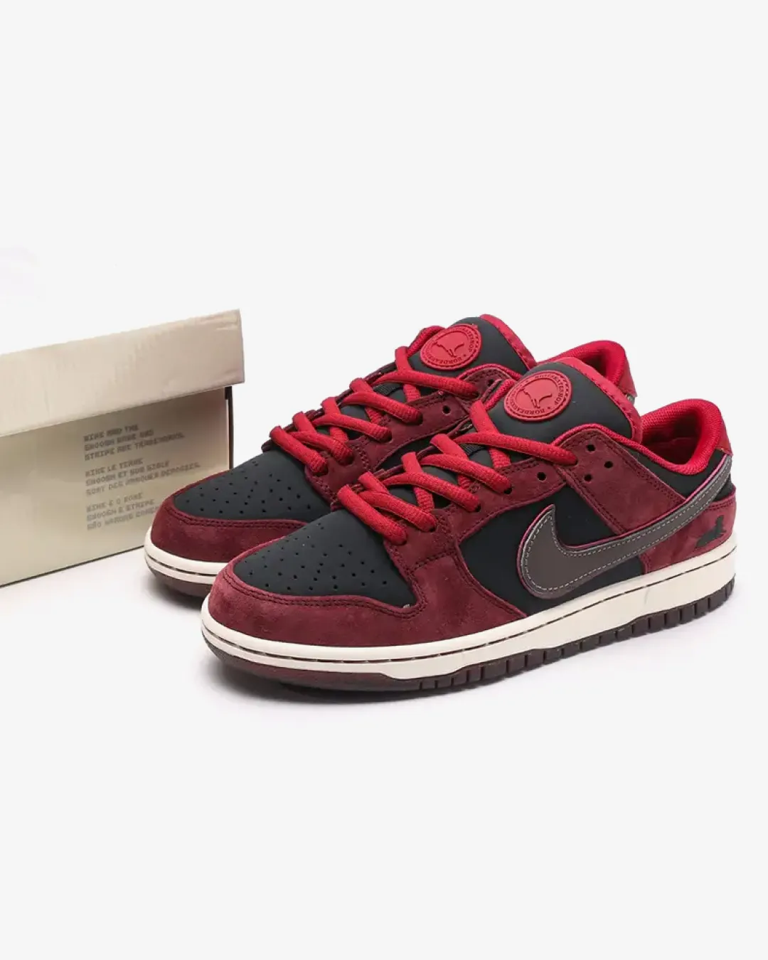 Riot Skate Shop x Nike SB Dunk Low Pro Mahogany Sneakers