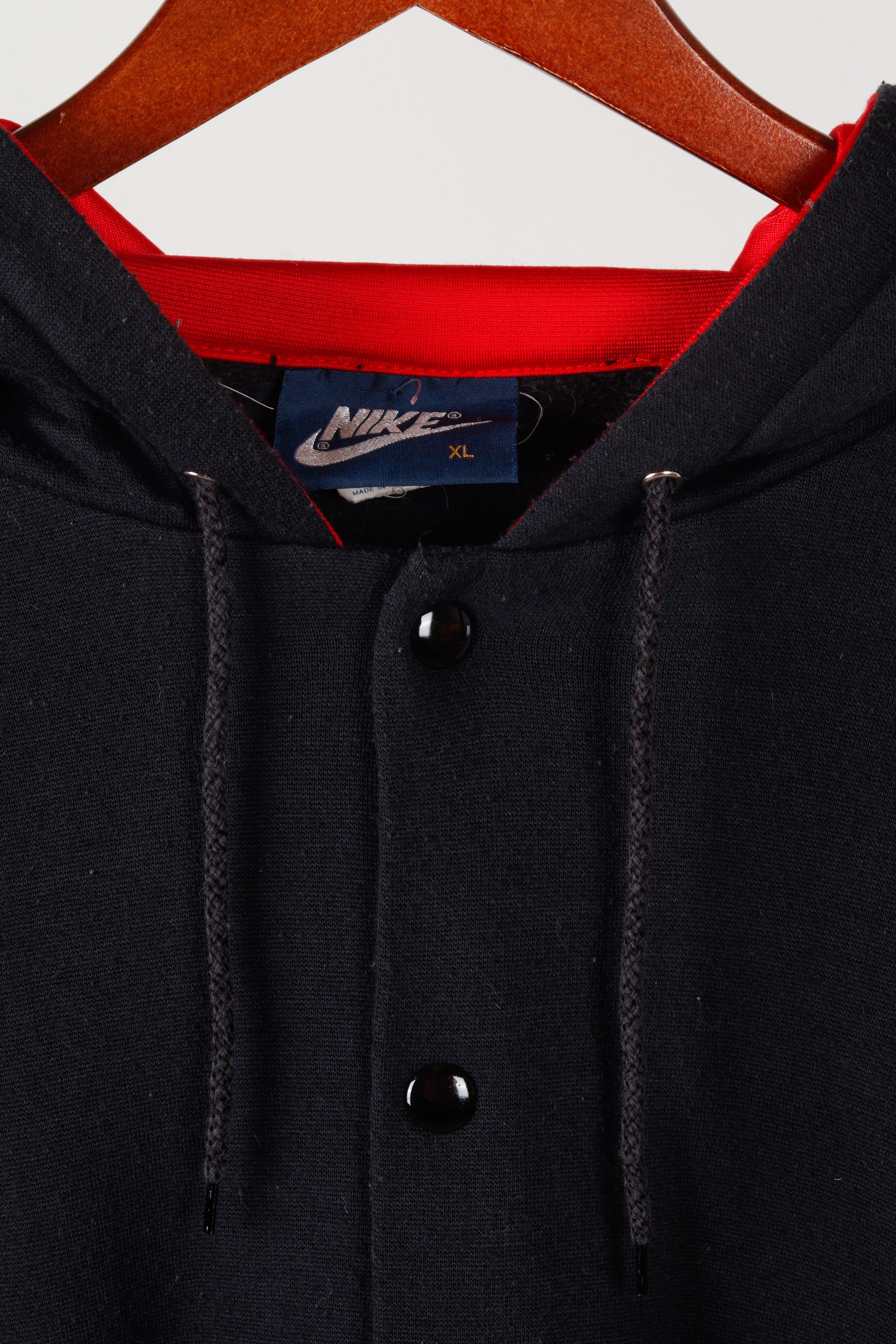 Vintage 1985 Nike Air Jordan 1 Wings 'Button Snap Up' Hooded Sweatshirt