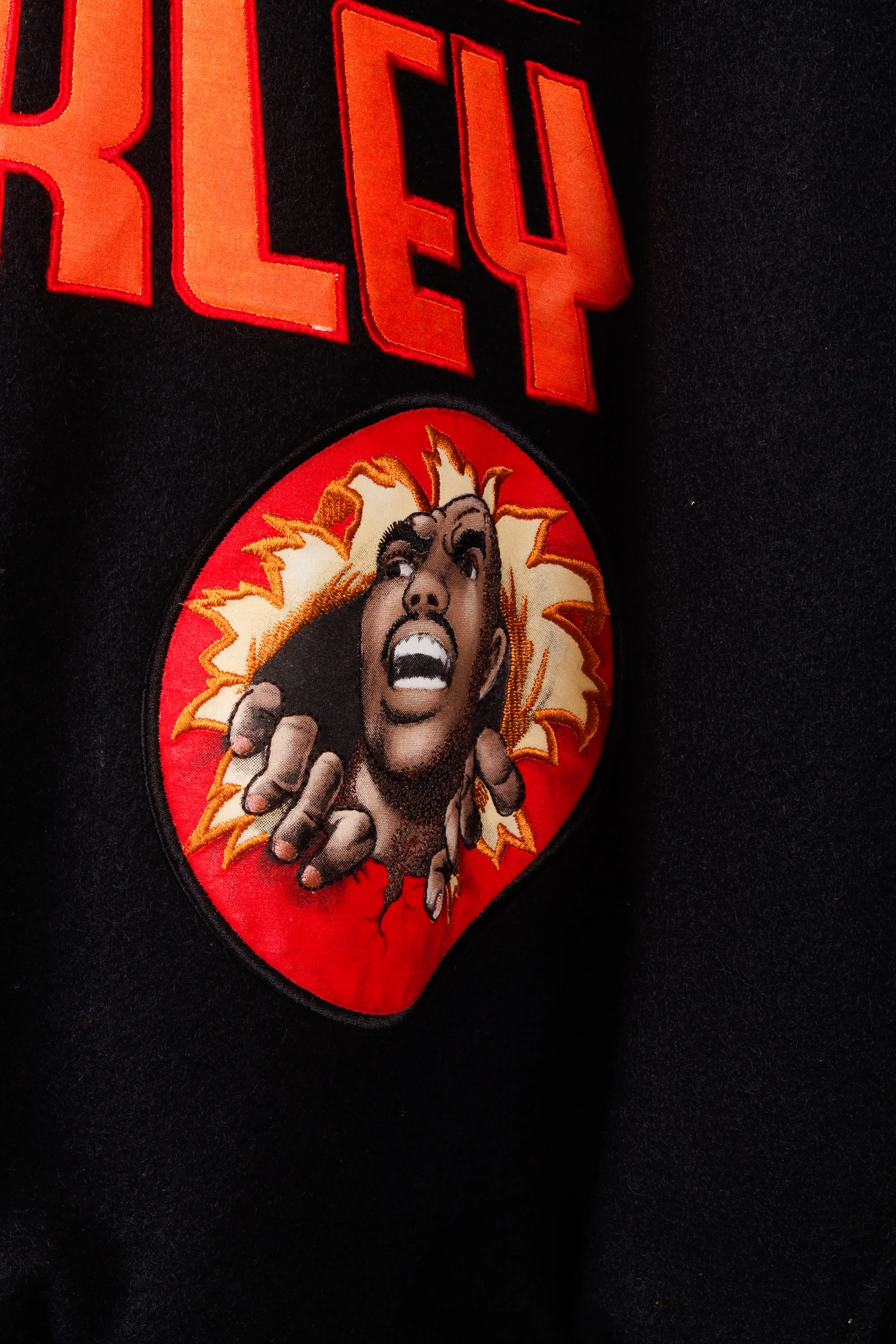 Vintage 1992 Nike 'Charles Barkley VS Godzilla' Melton Wool Stadium Varsity Jacket