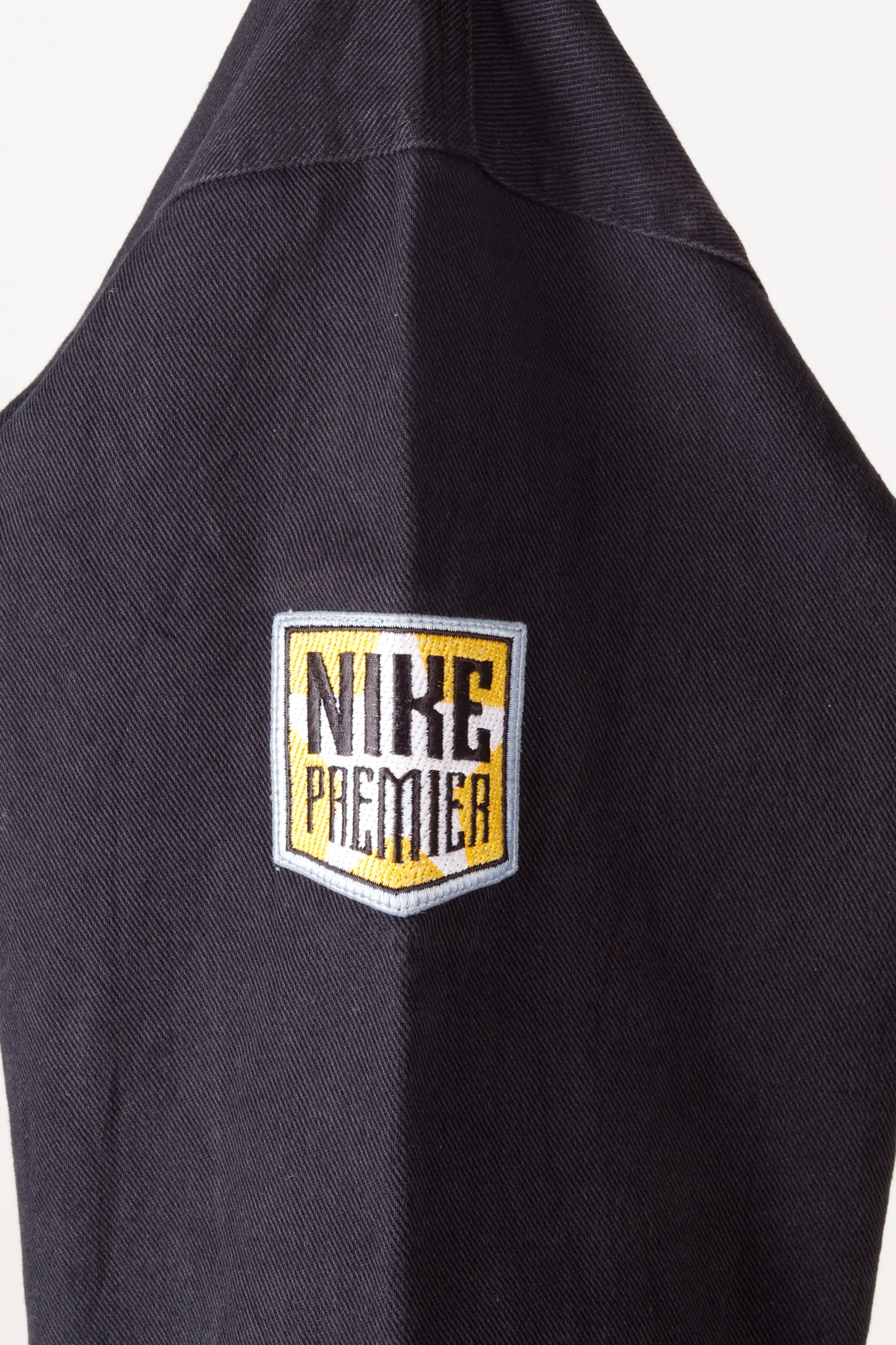 Vintage 90's Nike Premier Soccer 'Denim' Pullover Shirt Black