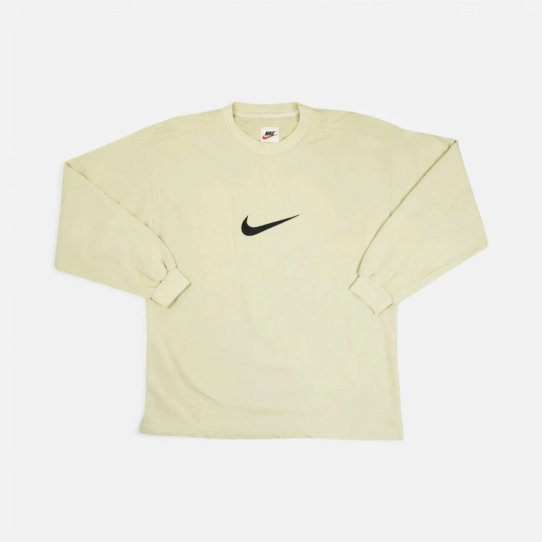 Vintage Nike Beige 90s Sweatshirt (XL)