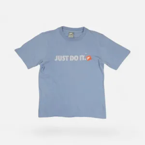 Vintage Nike Blue Just Do It T-shirt (S)