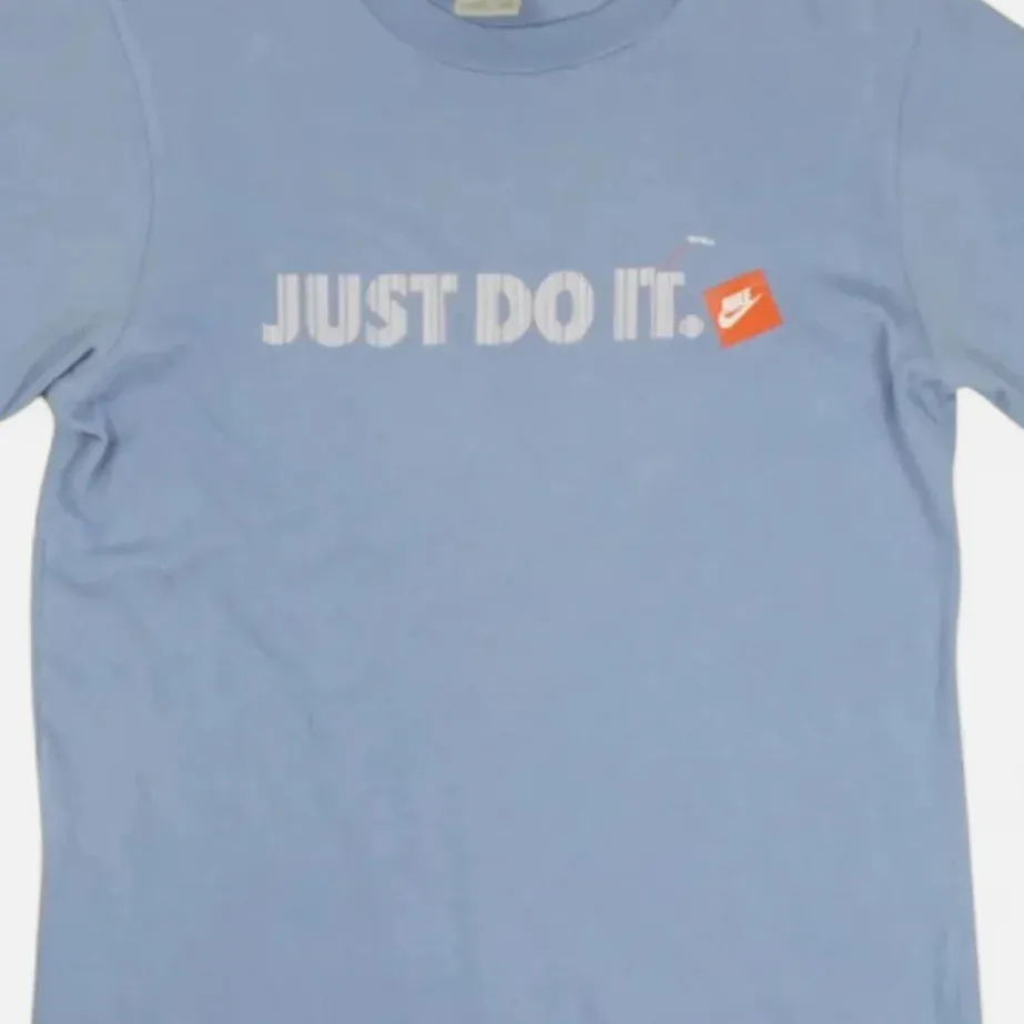 Vintage Nike Blue Just Do It T-shirt (S)