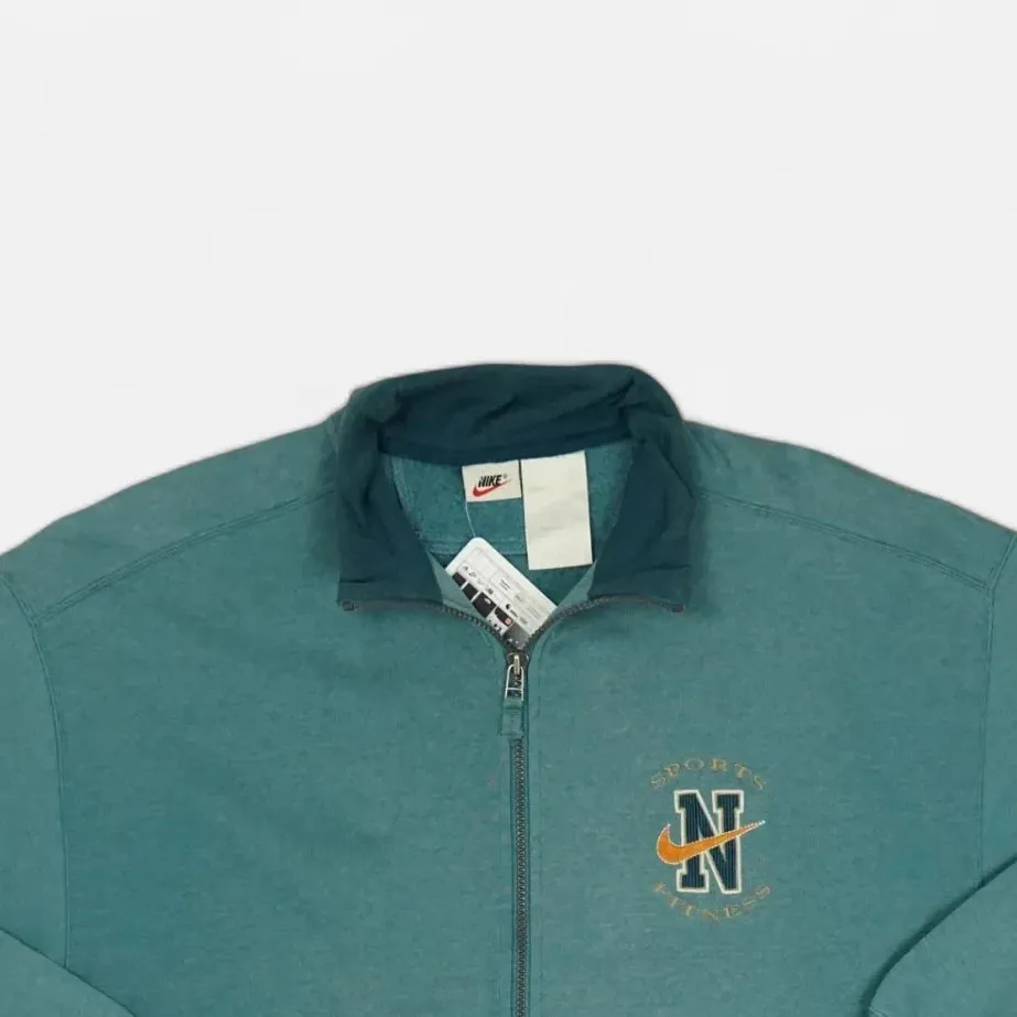 Vintage Nike Green Full Zip Jacket (XL)