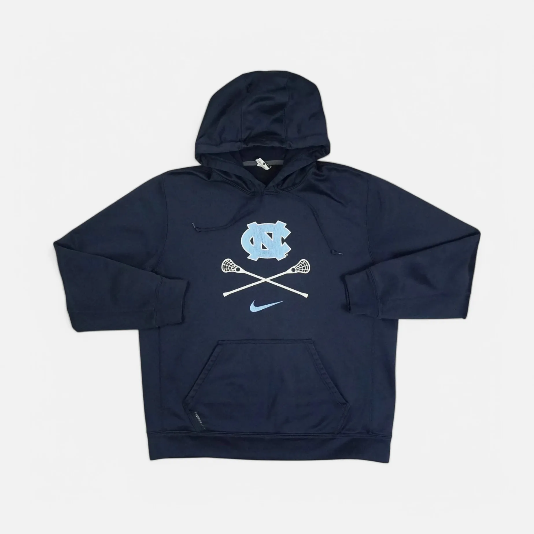 Vintage Nike North Carolina Lacrosse Navy Hoodie (L)