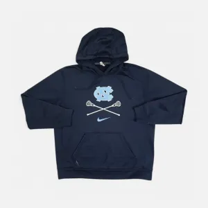 Vintage Nike North Carolina Lacrosse Navy Hoodie (L)