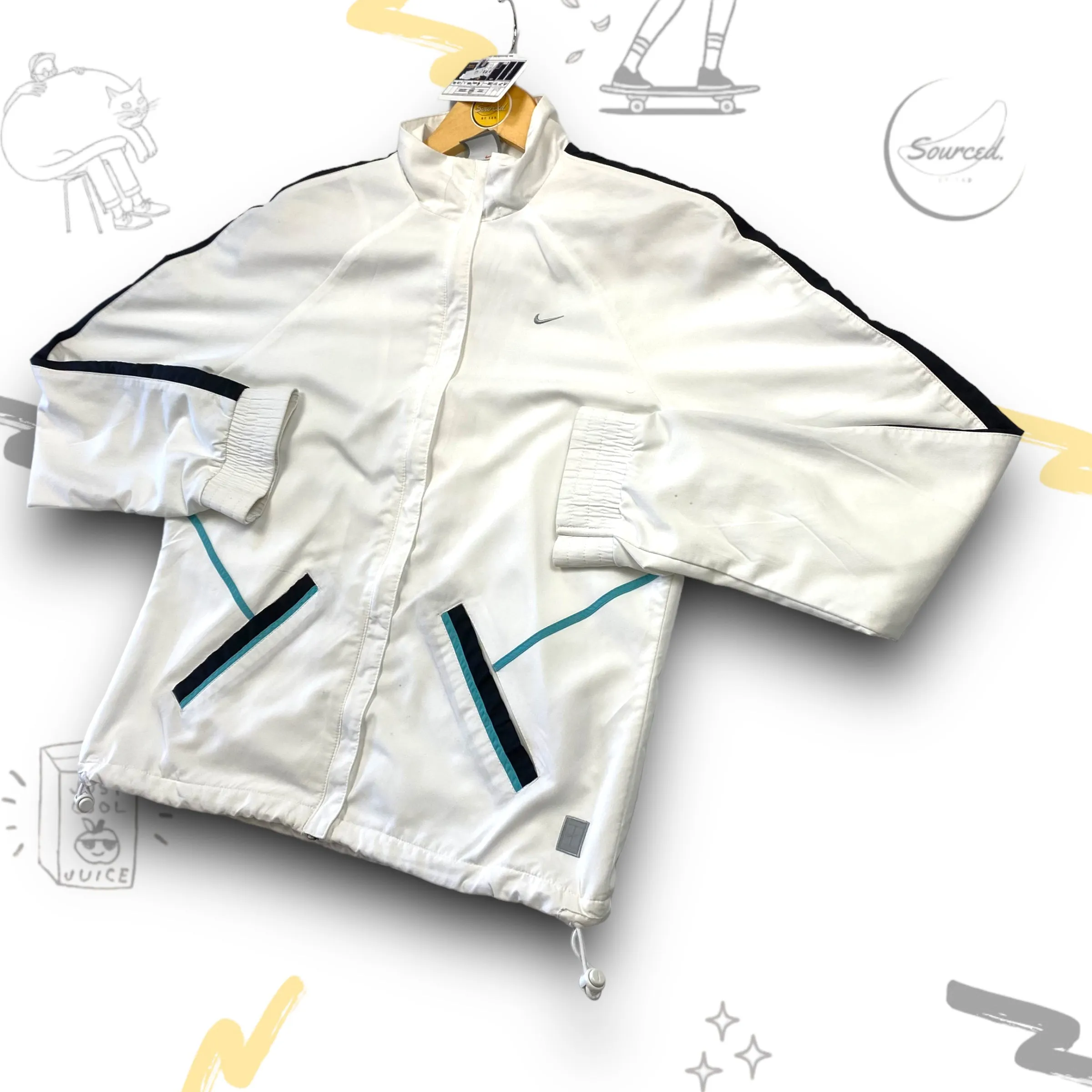 White Nike Track Jacket (S)